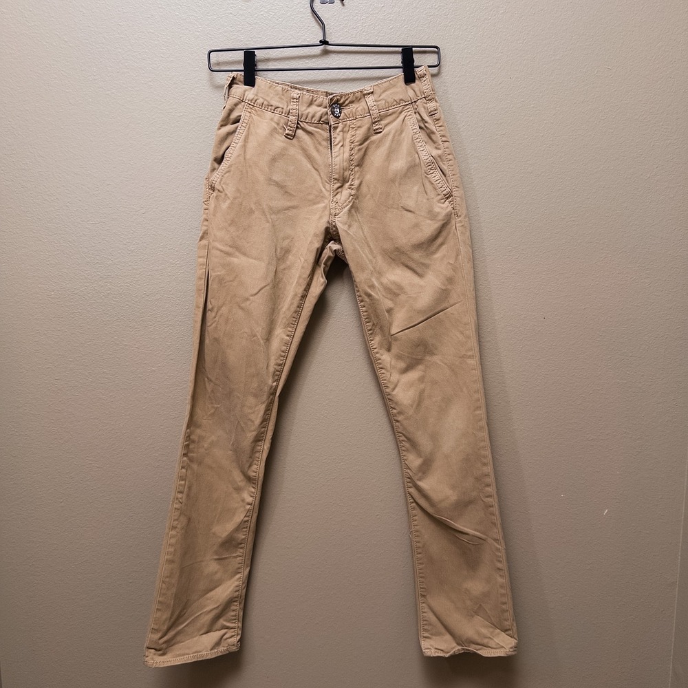 BKE Casuals Jake Straight Khaki Chino Pants Tan Stretch Size 25S